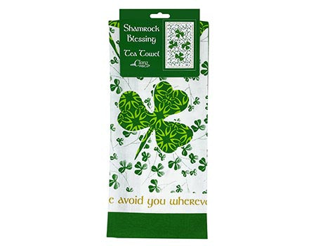 Shamrock Blessing Single Tea Towel
