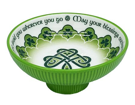 Celtic Snack Dish - Shamrock Blessing