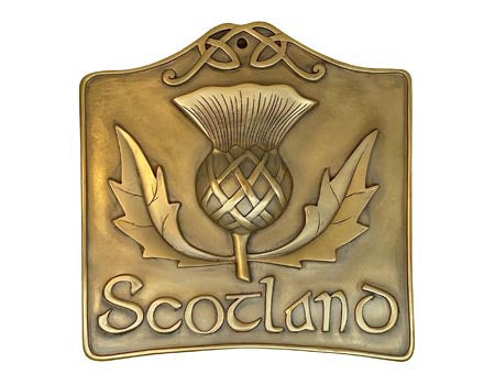 Scottish Thistle Plaque