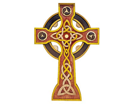High Cross Wooden Wall Hanging