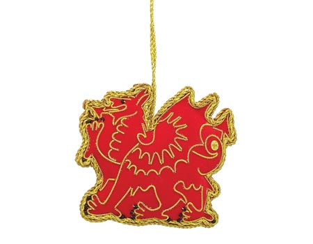 Welsh Dragon Hanging Ornament