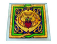 Claddagh Coaster - Stained Mirror