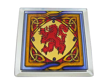Rampant Lion Coaster - Stained Mirror