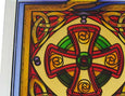 Celtic Cross Coaster Scotland - Stained Mirror