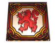 Lion Rampant Fridge Magnet - Stained Mirror