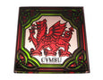 Welsh Dragon Fridge Magnet - Stained Mirror