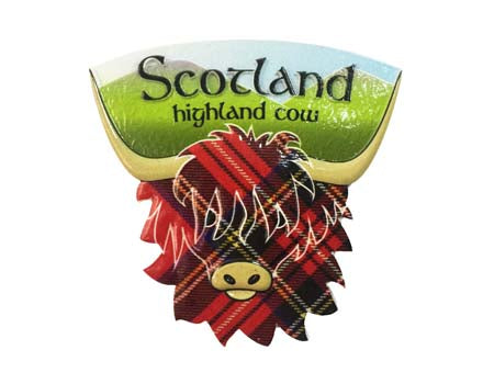 Highland Cow Head Resin Magnet