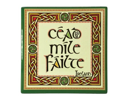 Cead Mile Failte Ceramic Coaster