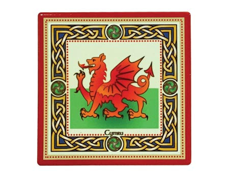 Welsh Dragon Ceramic Coaster