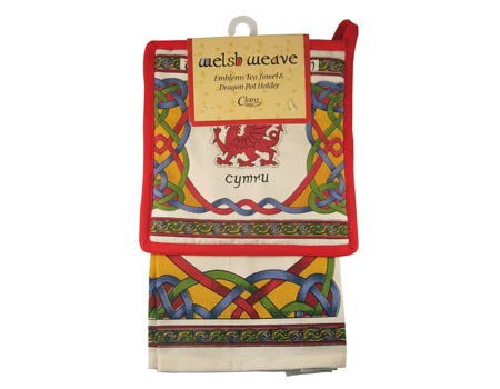 Welsh Tea Towel & Dragon Pot Holder