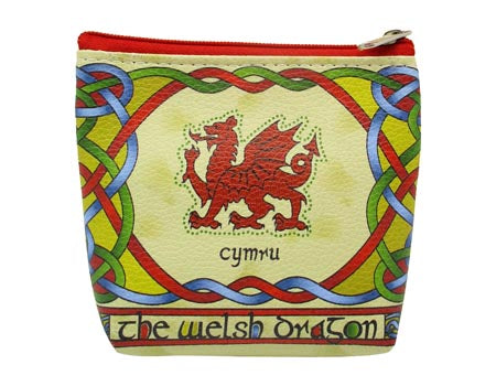 Welsh Dragon Zip Purse Welsh Weave
