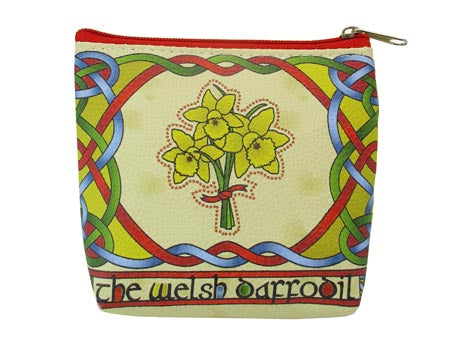 Welsh Daffodil Zip Purse Welsh Weave