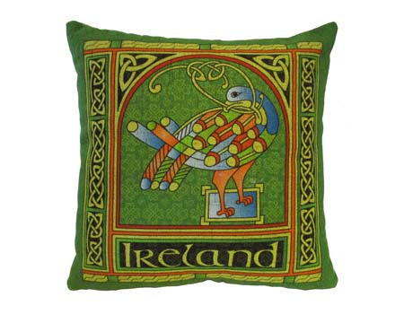 Celtic Peacock Cushion Cover Large