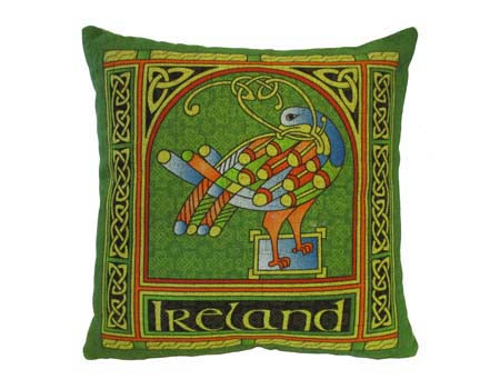 Celtic Peacock Cushion Cover Small