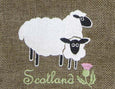 Scottish Sheep Tea Towel